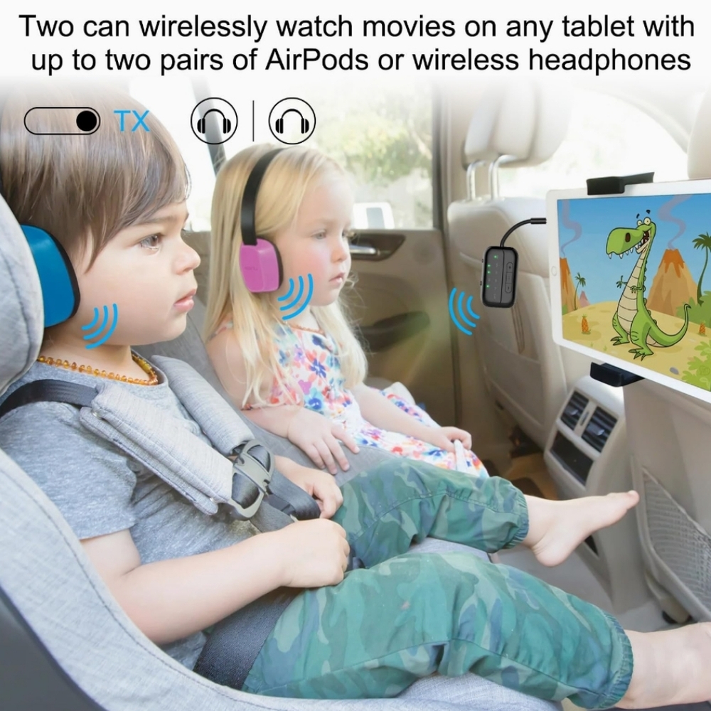 Pro Bluetooth Transmitter Receiver,2-in-1 Airplane Bluetooth 5.4 Adapter - Picture 4 of 16